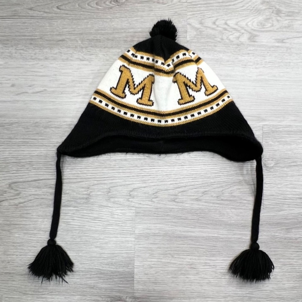 Mizzou Tigers '47 Twins Knit Pom Beanie Hat‎ with Tassels - NCAA College
